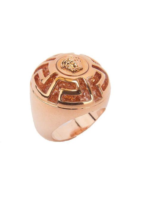 versace rose gold ring